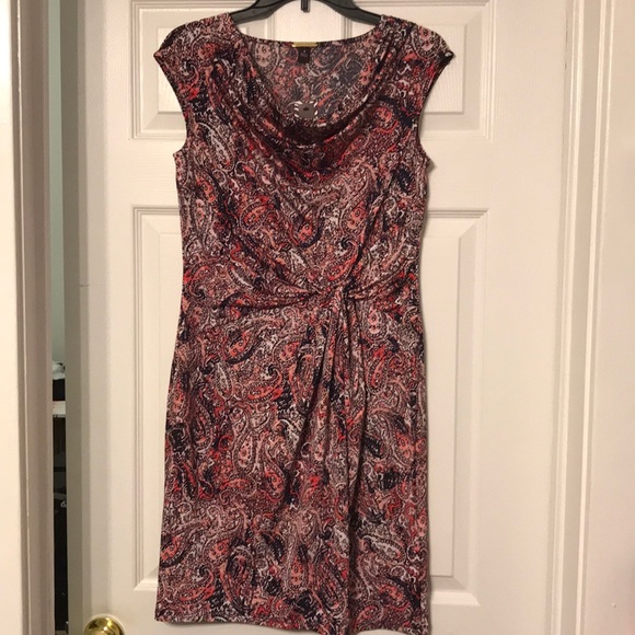 NWT Dana Buchman Pink Paisley Dress - Picture 1 of 6